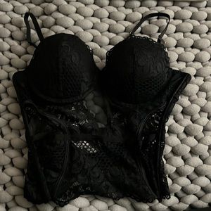 La senza black lace lingerie top